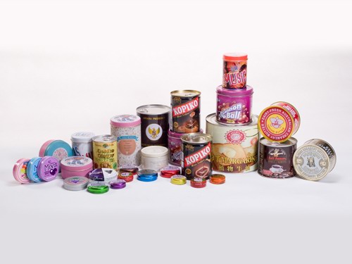 Produk kemasan kaleng permen & kopi Produk kemasan kaleng permen & kopi